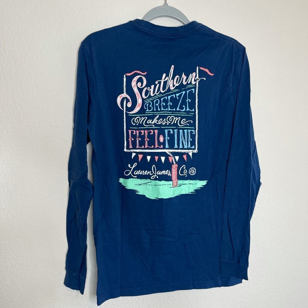 Lauren James football themed long sleeve tee